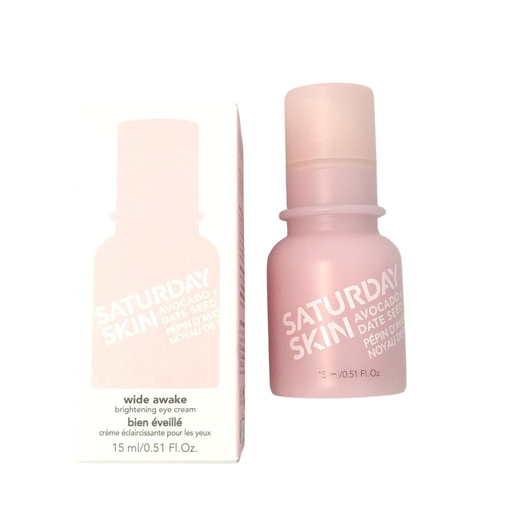 Saturday Skin Avocado Date Seed Wide Awake Brightening Eye Cream 0.51 oz. NEW